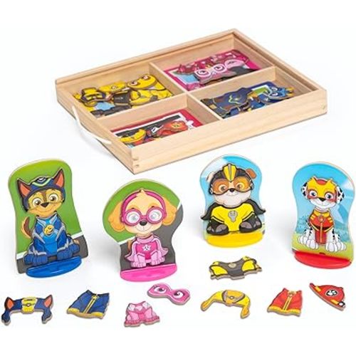 Melissa & Doug PAW Patrol Wooden Magnetic Pretend Play (64 Pieces)