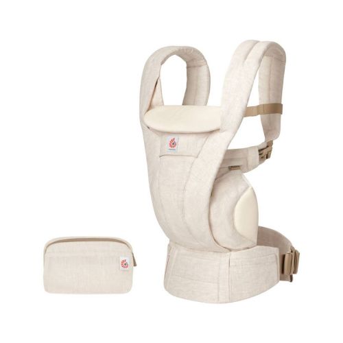 Ergobaby Omni Deluxe Linen All-in-One Baby Carrier - 0-48 Months - Natural Linen