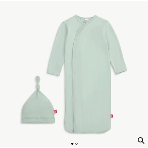 Magnetic Gown & Hat Set in Sage, newborn size – Magnetic Me