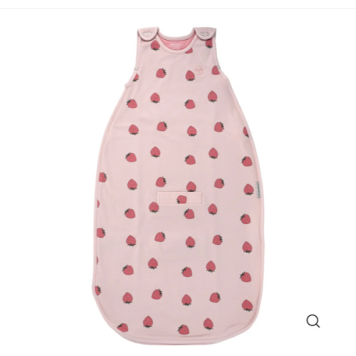 4 Season® Ultimate Baby Sleep Bag, Merino Wool & Organic Cotton, Strawberry
