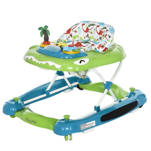 Dream On Me 2-in-1 Convertible Baby Steps Activity Walker, Easy to Fold Baby Walker, Blue