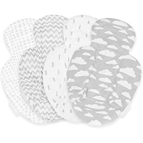 Infant Insert Compatible with 4Moms Mamaroo & Rockaroo – Car Seat Insert 2 Pack – Reversible Infant Car Seat Insert – Soft Plush Minky Car Seat Head Support Insert