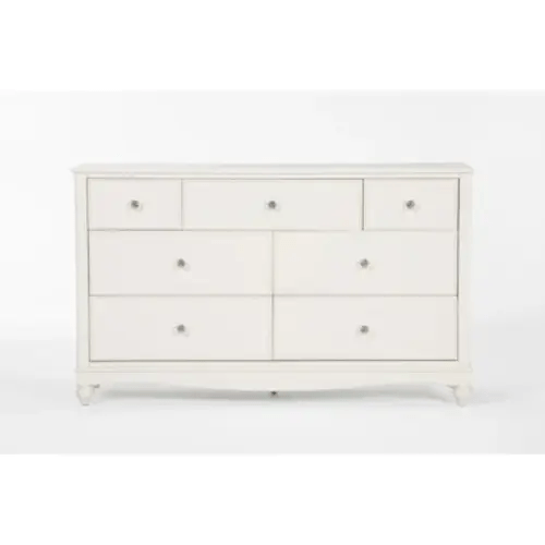 Madison White II Wood 7-Drawer Dresser | Solid hardwood | Living Spaces