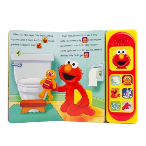 Sesame Street Potty Time with Elmo Sound Book - by Kelli Kaufmann (Board Book)