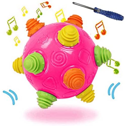 Toddlers Baby Music Shake Dancing Ball Toy, Move and Crawl Ball Toys for Kids,Bouncing Sensory Learning Ball Toys Ideal Gift for Baby Boys and Girls, Endless Fun for Children