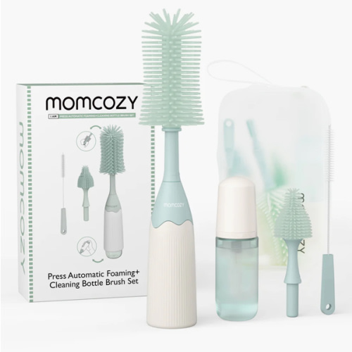 Momcozy Innovative Push-Press Design Bottle Brush Kit