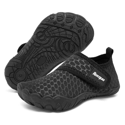 Racqua Boys Toddler Baby Water Shoes Girls Non-Slip Beach Outdoor Sports Breathable Water Shoes Quick Dry Lightweight Swim Pool Aqua Shoes(Baby/Toddler)
