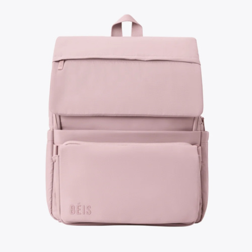 BÉIS 'The Ultimate Diaper Backpack' in Atlas Pink - Best Pink Backpack Diaper Bag