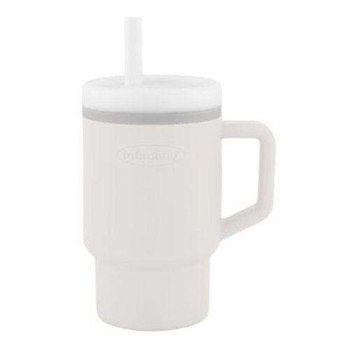 Infantino My 1st Tumbler – Adorable 9 oz. Training Cup with Toddler-Friendly Straw and Handle, Cream