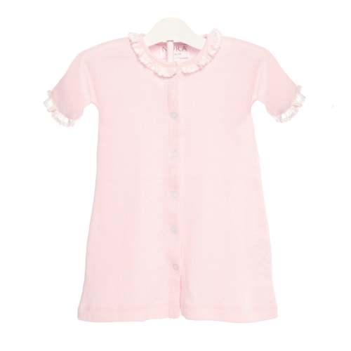 BABY POINTELLE HEART COTTON KNIT DAYGOWN