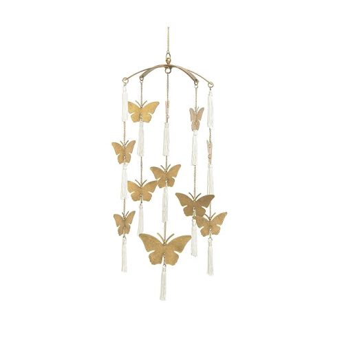 Crane Baby Butterfly Nursery Décor for Boys and Girls, Ceiling Hanging, 6" x 6" X 36"
