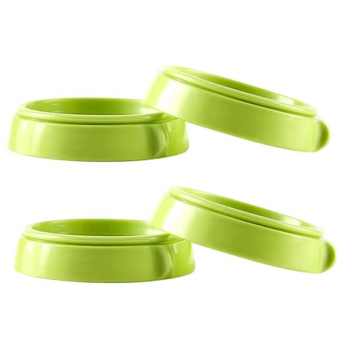 Bottle Collars Rings Replacement for Comotomo Baby Feeding Bottles, 4 Count (Green)