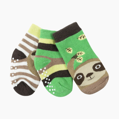 ZOOCCHINI Socks (3 Pack) - Sloth, 0-24 Months