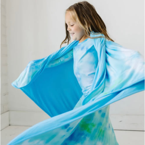 Tidepool Watercolor Large Cloud Blanket - Little Sleepies