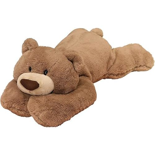 Weighted Stuffed Animals, Weighted Bear Stuffed Animal Toy Cute Brown Bear Plush Pillow Weighted Plush Animals Toy, 11.8"