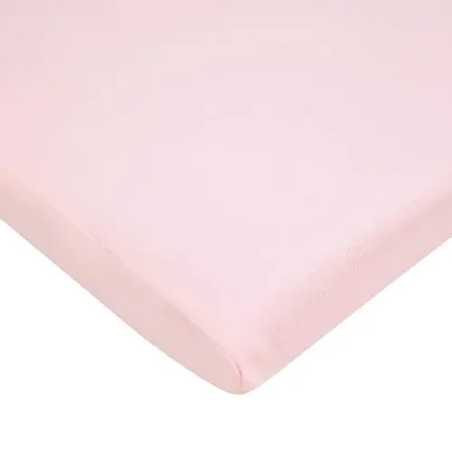 American Baby Company 100% Cotton Knit Fitted 18" x 36" Cradle/Bassinet Sheet - Compatible with Mika Micky Bassinet, Baby Pink, Soft Breathable, for Girls