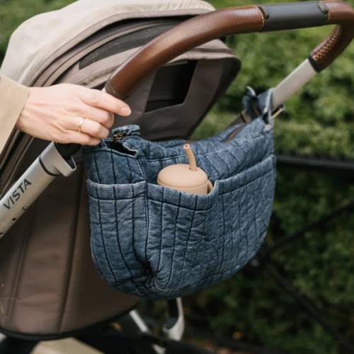 Stroller Organizer Caddy - Vintage Wash Denim