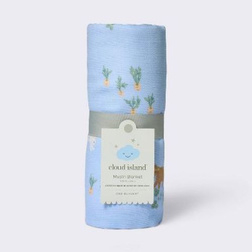 Muslin Swaddle Blanket - Spring Garden - Cloud Island™: 100% Cotton, 47" x 47", 1-Pack, 186 Thread Count