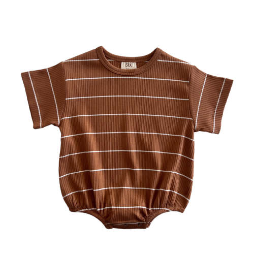 Saddle Stripe / Organic Ribbed T-Shirt Bubble – SIIX COLLECTION