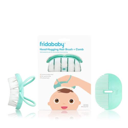 FridaBaby Head-Hugging Hairbrush + Styling Comb Set