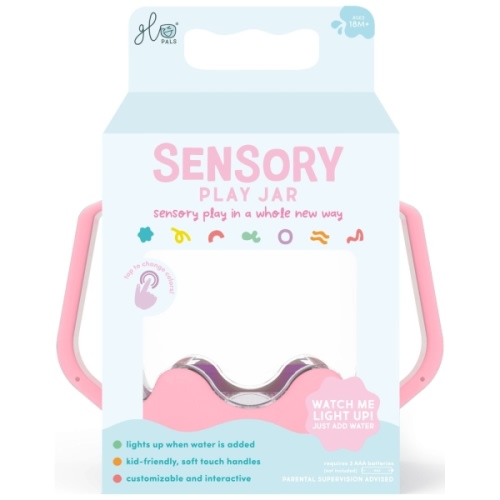 Sensory play jar pink