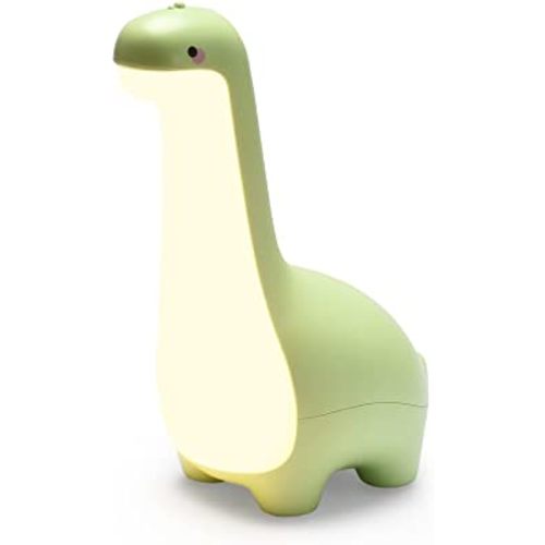Dinosaur Night Light for Kids, Rechargeable Dino Lamp (Green)