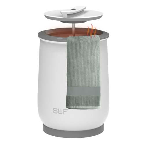 "SLF Luxury Extra Large Bathroom Towel Warmer, 20L Electric Hot Towel Bucket, Fits Two 40""x70"" Towels, 18.5x13in, White"
