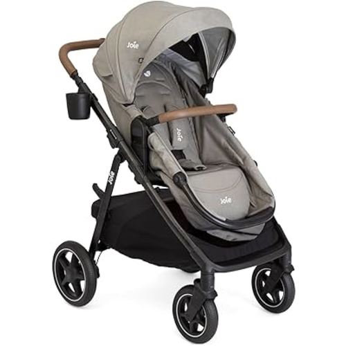 Joie Ginger LX 4-in-1 One-Hand Pramette Stroller - Convertible Pramette & Stroller, Newborn to Toddler (Dove)