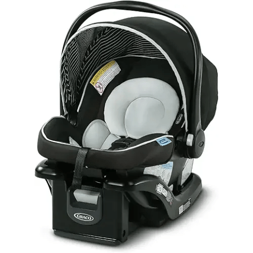 Graco SnugRide Lite LX Infant Car Seat, Lightweight Rear-Facing Seat for Babies 4–30 lb, 4-Position Adjustable Base, Latch Installation & ProtectPlus Engineered, Studio