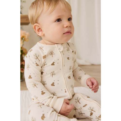Organic Cotton Jude Onepiece - Honey Bear Cloud – Jamie Kay USA