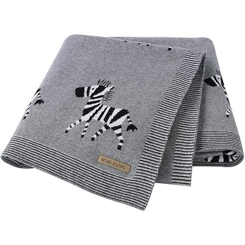 mimixiong Cotton Cute Baby Blanket Gender Neutral Nursery Swaddling Blanket for Shower Gift Registry for Baby Boy and Girls