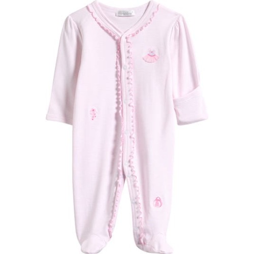 Ballerina Embroidered Footie, Newborn