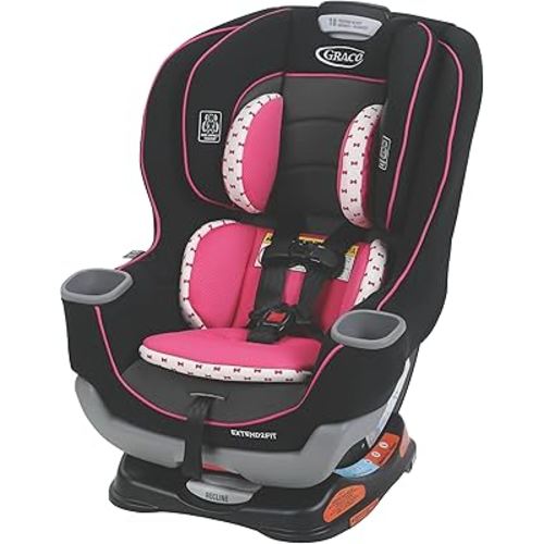Graco Extend2Fit Convertible Baby Car Seat, Rear and Forward Facing, Adjustable Extension Panel for Extra Legroom, Kenzie