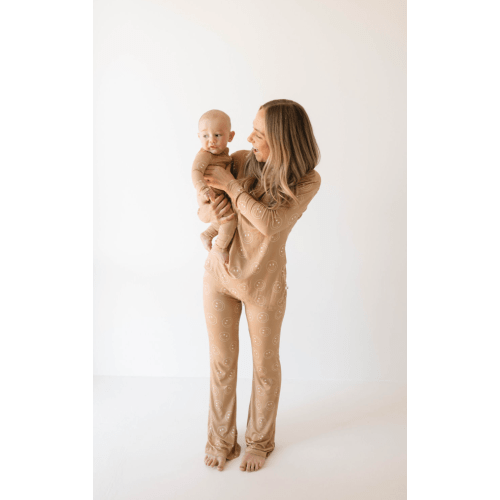Women's Bamboo Pajamas  | Just Smile Tan