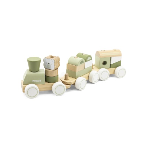 Stacking Train - Green|PolarB Toys