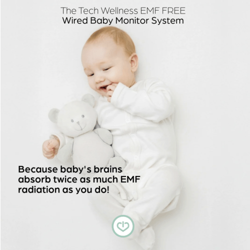New For 2025! Wired Baby Monitor Tech Wellness EMF-Free System-No Wireless Radiation-Best For You and Baby