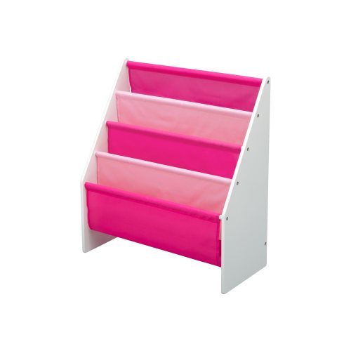 Delta Children Sling Book Rack - Storage organizer - wood frame - bianca white
