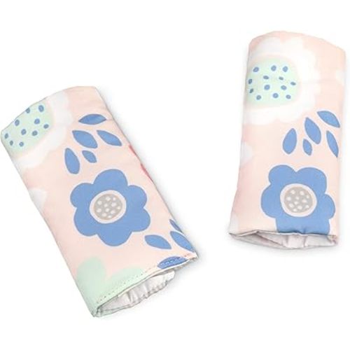 Travel Bug Baby Car Seat Strap Covers - Pink Floral