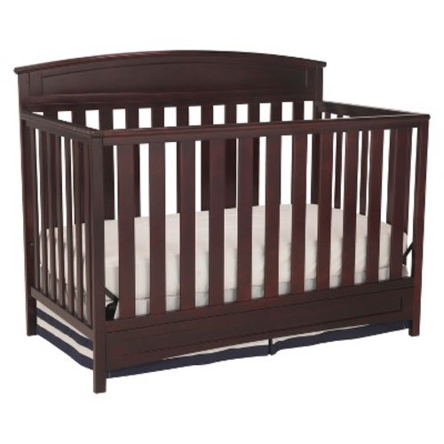 Delta Children Sutton 4-in-1 Convertible Crib - Espresso Java