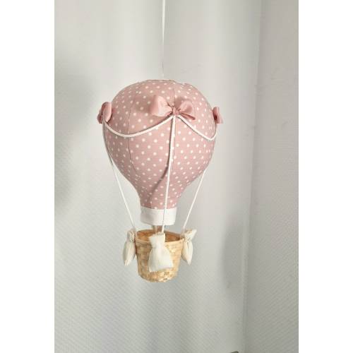 Light Pink Hot air balloon, baby shower gift travel theme nursery decor, Heißluftballon, big balloon