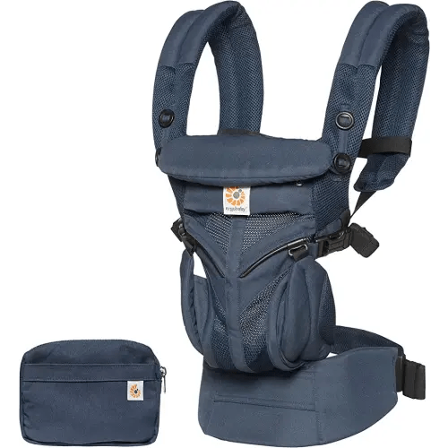 Ergobaby Omni 360 All-Position Baby Carrier for Newborn to Toddler with Lumbar Support & Cool Air Mesh (7-45 Lb), Midnight Blue