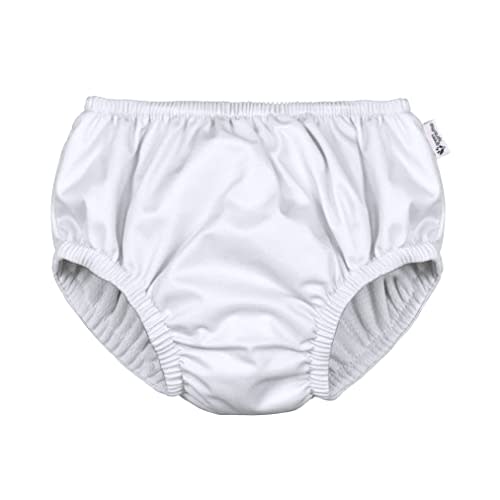 green sprouts Unisex Baby Pull-up Reusable Absorbent Swim Diaper, White, 3-6 Months