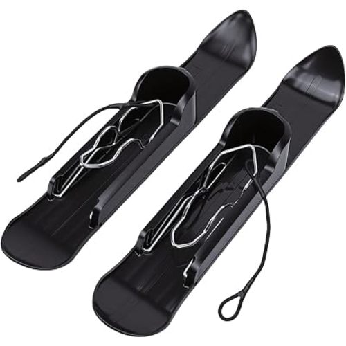 Stroller Snow Skis, 2 Pcs Universal Sled Board Attachment for Baby Stroller Wheels 8-12 Inch Compatible with Snow Sand Grass Terrain