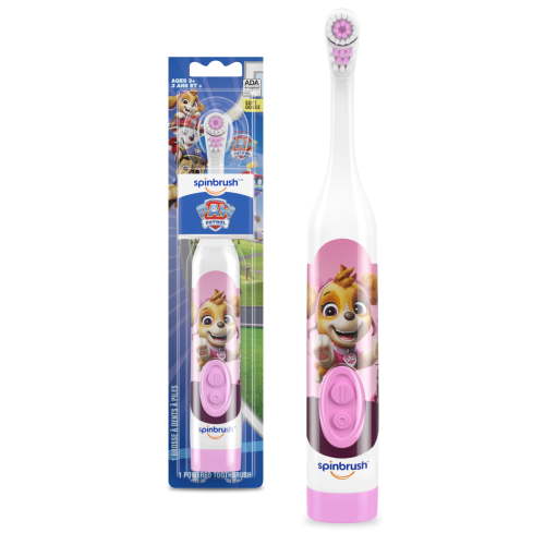 Spinbrush PAW Patrol Kid’s Electric Battery Toothbrush, Soft, 1 ct, Skye