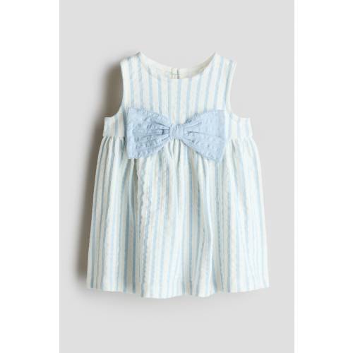 BOW-DETAIL COTTON DRESS