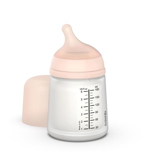 Suavinex Zero Zero Anti Colic Slow Flow Bottle, 180 ml Capacity : Amazon.com.au: Baby