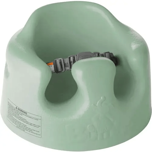 Bumbo Infant Floor Seat Baby Sit Up Chair and Baby Sitting Support for 3 to 12 Months Old with 3 Point Adjustable Safety Strap Harness, Hemlock