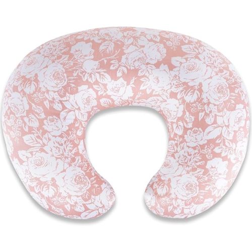 Baby Nursing Pillow for Breastfeeding, Adjustable Breastfeeding Pillow for Bottle Feeding, Nursing Support Pillow for Mom and Baby Healthier Nursing, Removable Cover- Rose