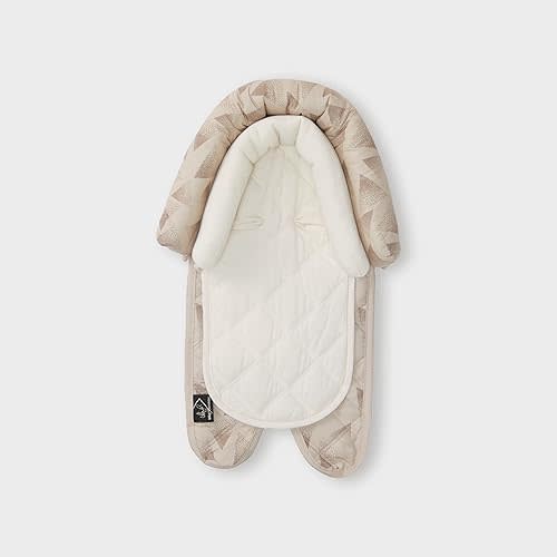 Allyson Felix + GoldBug Duo Car Seat Head Support for Baby and Infant - Ivory