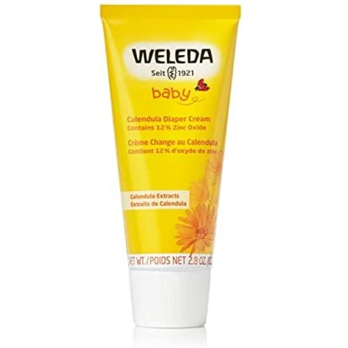 Weleda Baby Calendula Diaper Cream, 2.8 Fluid Ounce, Plant Rich Protection with Calendula, Chamomile, Sweet Almond Oil, Lanolin and Zinc Oxide